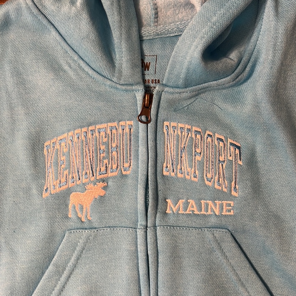 NWT Kennebunkport Maine Zip Up Sweatshirt - Picture 2 of 5